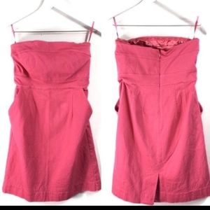 Cute pink strapless dress